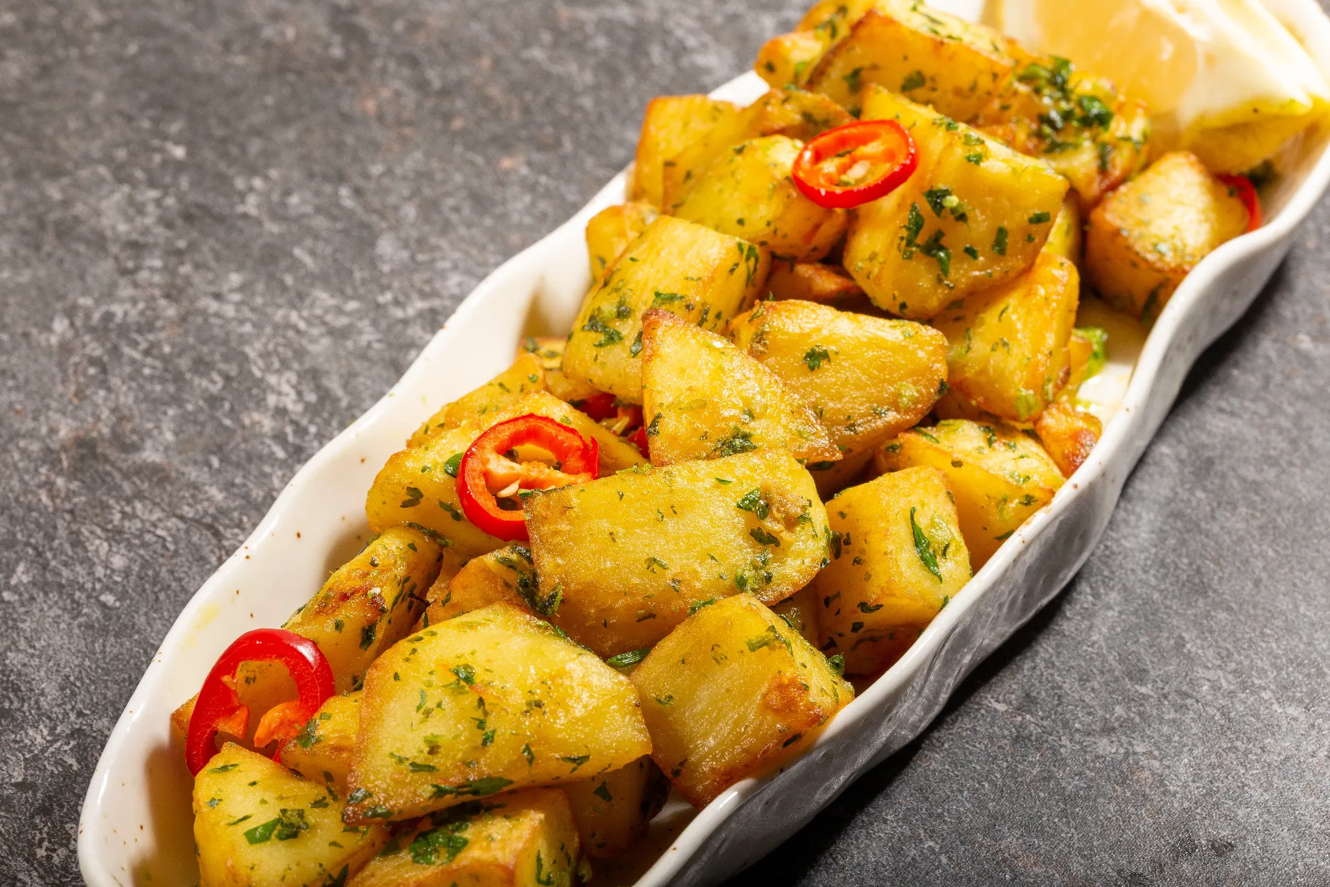 POTATOES IN ORIENTAL STYLE