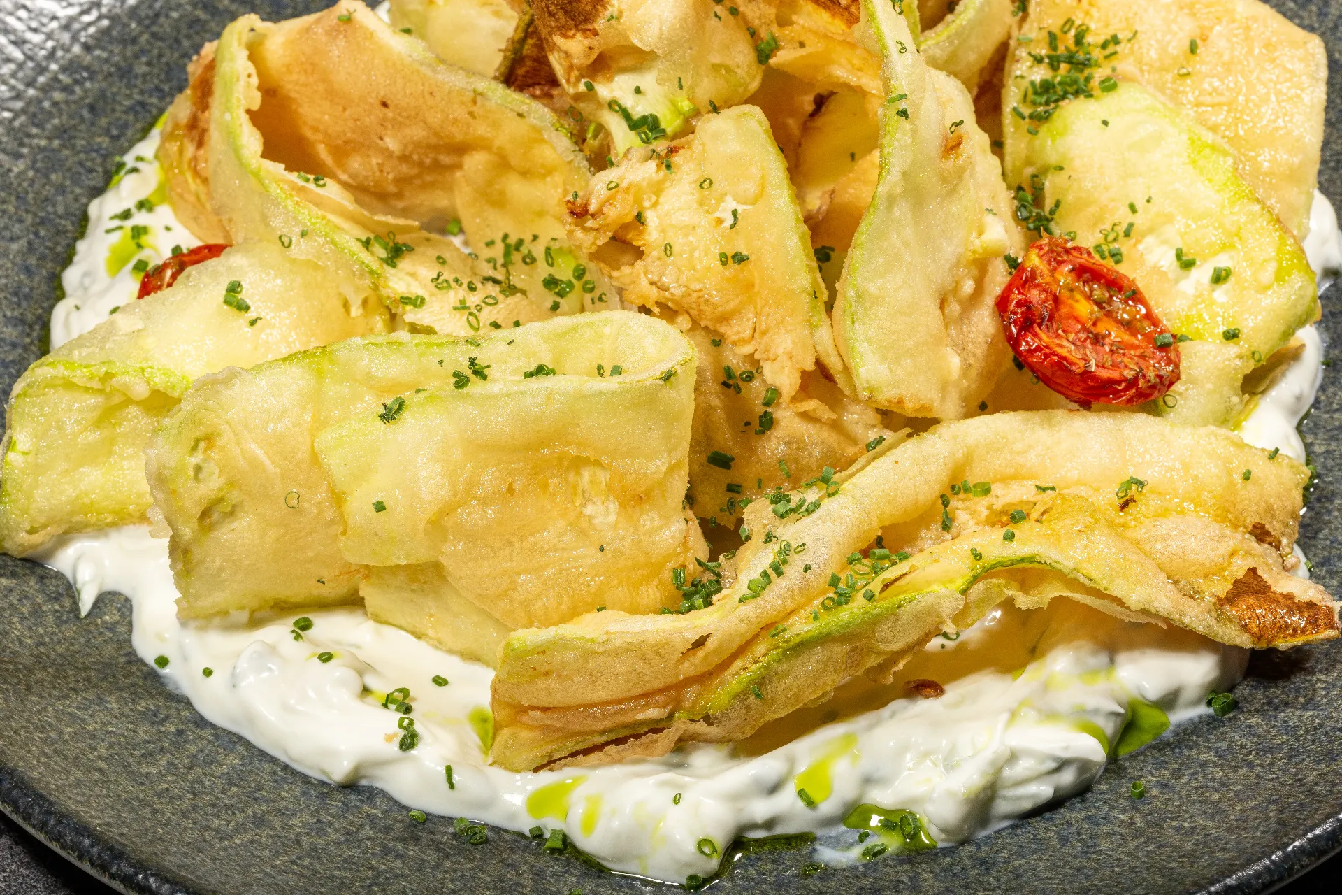 ZUCCHINI WITH TZATZIKI